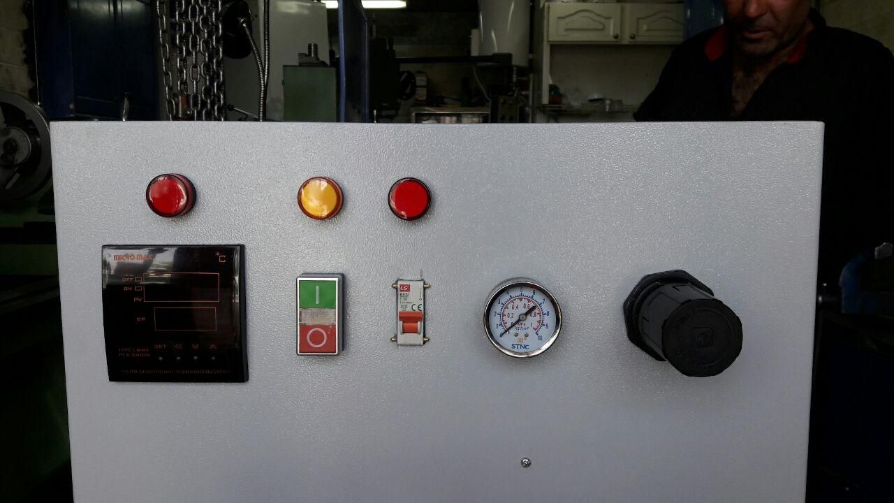 عکس تابلو برق دستگاه پرس پنوماتیک مخصوص خط تولید لقمه سنگ
